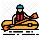 Rafting Kayak Sport Icon