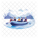 Rafting Boating Rowing Icon