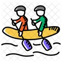 River Rafting Rafting Canoeing Icon