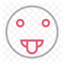 Rausgestreckte Zunge Emoji Symbol