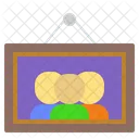 Rahmen Familienfoto Bilderrahmen Symbol