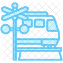 Train Crossing Railroad Icon