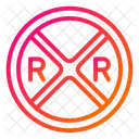 Rail Road Road Sign Crossing Icon