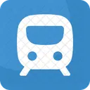 Rail Station Sign Train Icon
