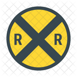 Railroad crossing Icon of Flat style - Available in SVG, PNG, EPS, AI ...