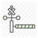 Railroad Crossing  Icon
