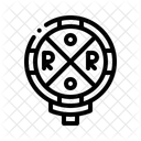 Railroad Crossing Road Sign Railway Icon