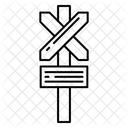 Railroad Crossing Train Barrier Icon