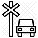 Railroad Crossing Icon