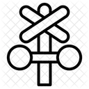 Railroad crossing  Icon