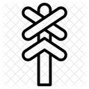 Railroad crossing  Icon