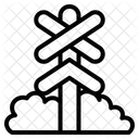 Railroad crossing  Icon