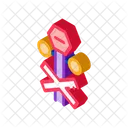 Railroad Crossing Rail Icon