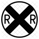 Railroad Crossing Sign Sign Vehicle Icon