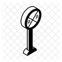 Railroad Crossing Signboard Icon