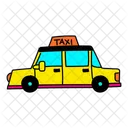 Vibrant Taxi Illustration Railway Railroad 아이콘