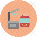 Railroad Station Train Railway Icon