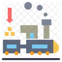 Railroads Transportation Commerce Icon