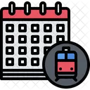 Railway Calendar  Icon