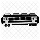 Half Tone Train Illustration Railway Railroad Icon