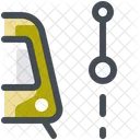 Tram Segment Path Navigation Icon