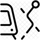 Tram Segment Path Navigation Icon