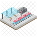 Railway Station Transport Subway Train Train Station Icon