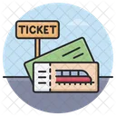 Railway Ticket  Icon
