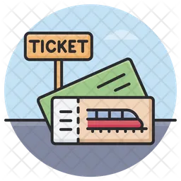 Railway Ticket  Icon