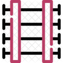 Train Tracks Railroad Transportation Rails Pathway Infrastructure Tracks Locomotive Junction Icon