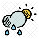 Rain Rainfall Drizzle Icon