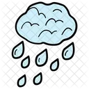 Weather Rain Water Droplets Icon