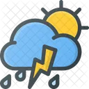 Rain Thunder Forcast Icon