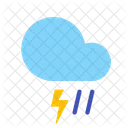 Rain Storm Lightning Icon