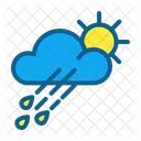 Sun Rain Atmosphere Climate Increasing Clouds Weather Forecast Icon