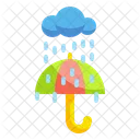 Rain Umbrella Protect Icon