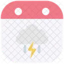 Rain Thunder Storm Icon