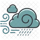 Windy Rain Clouds Icon