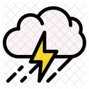 Rain Cloud Danger Icon