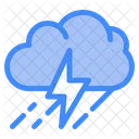 Rain Cloud Danger Icon