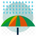 Rain Umbrella Safety Icon