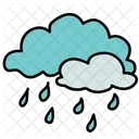 Rain Clouds Water Icon