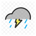 Cloud Thunderstorm Rain Icon