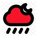 Rain Cloud Moon Icon