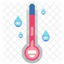 Rain Temperature Thermometer Icon