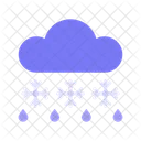 Rain And Snow  Icon