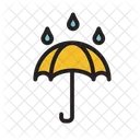 Rain And Umbrella  Icon
