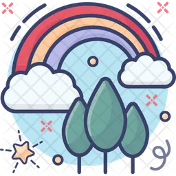 Rain Bow  Icon