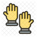 Rubber Gloves Gloves Hand Protection Icon