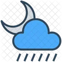 Weather Rain Night Icon